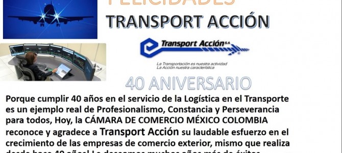 ¡Felicidades Transport Acción! 40 Aniversario