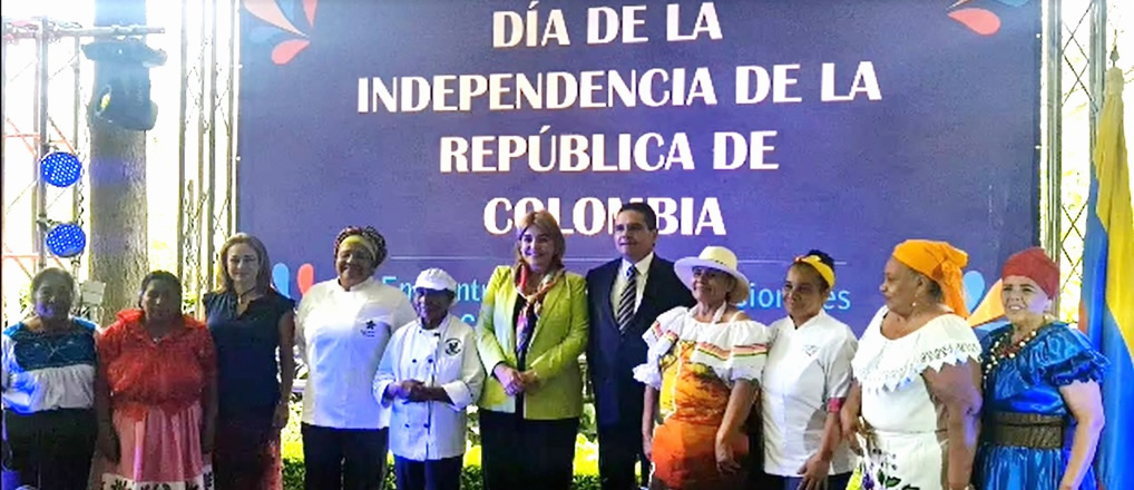Celebración del Día nacional de Colombia en México